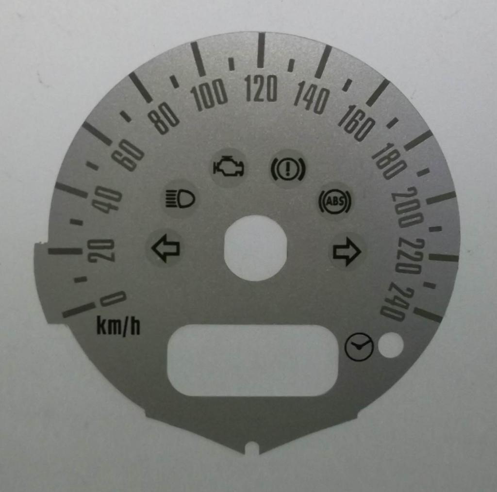 Lockwood BMW Mini Cooper & Cooper S KMH SILVER Dial Conversion Kit C873