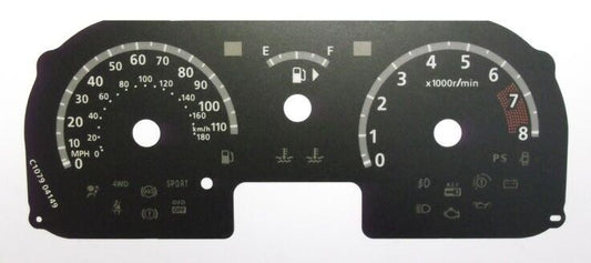 Lockwood Nissan Note, KMH to MPH Conversion Dial (C1079)
