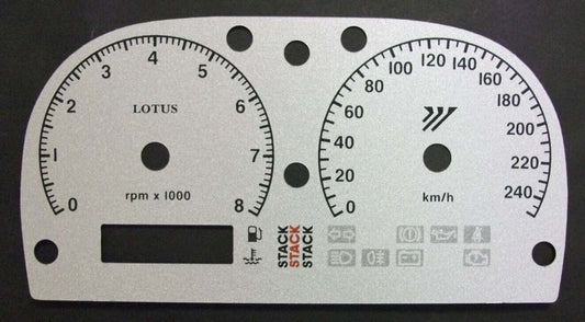 Lockwood Lotus Elise Series 2, 2001  MPH to Kmh conversion dials - C445