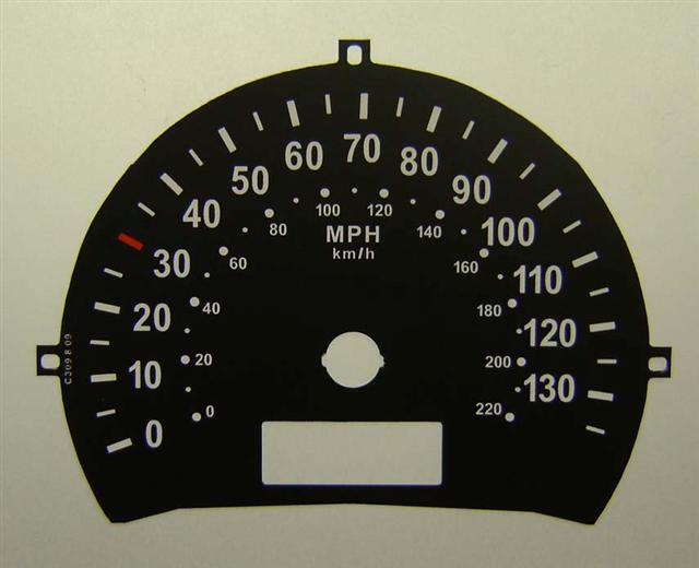 Lockwood Kia Sedona 1999- Small Window BLACK Dial Conversion Kit C309small