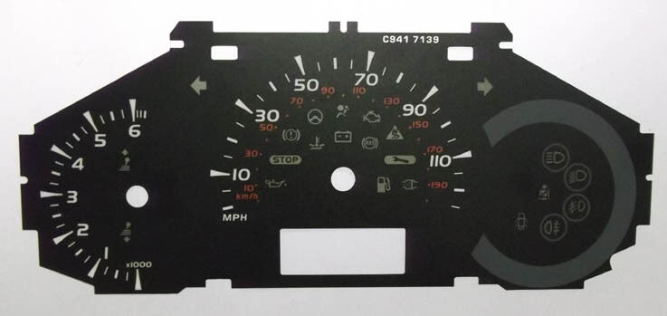 Lockwood Renault Kangoo 2008- BLACK Dial Conversion Kit C941