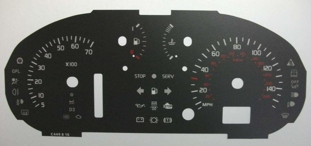 Lockwood Renault Megane Scenic Automatic GREY Dial Conversion Kit C449