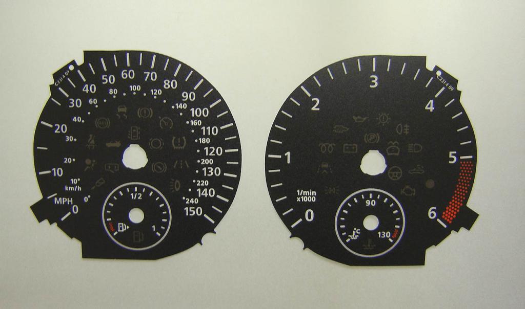 Lockwood VW Golf Mk6 Diesel BLACK Dial Conversion Kit C231