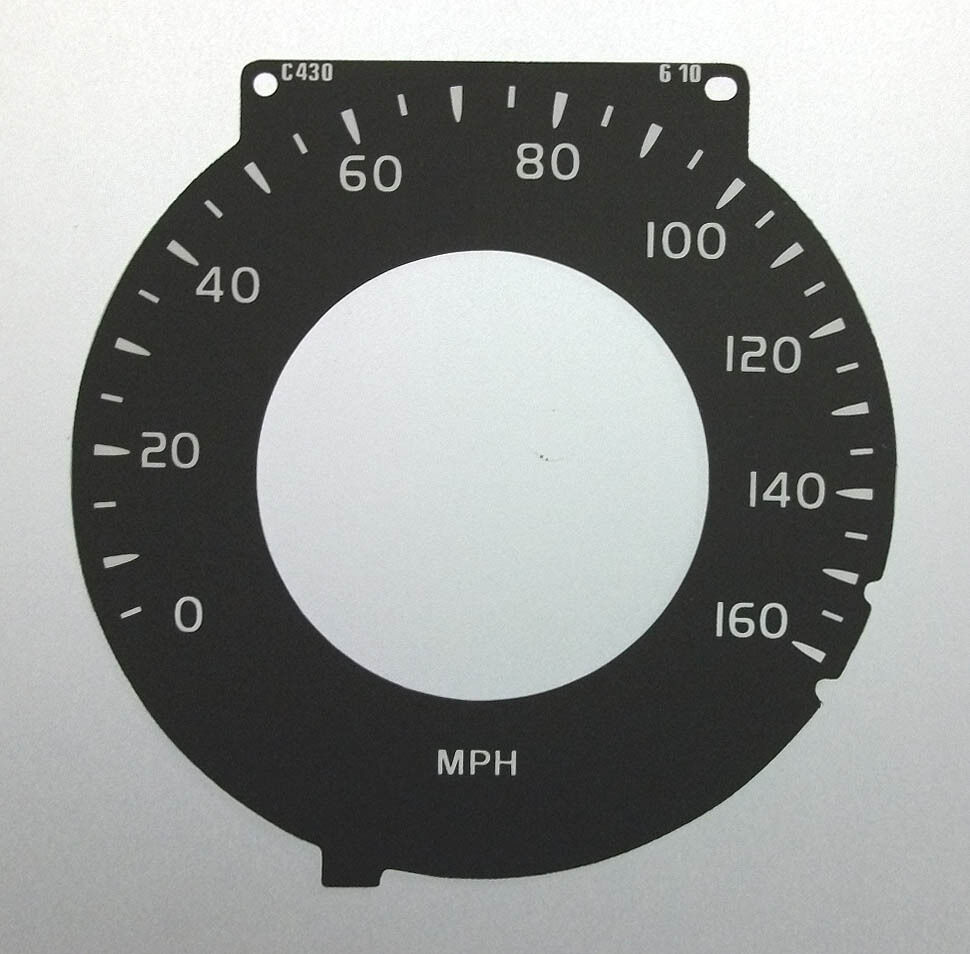 Lockwood Volvo XC70 Speedo Only BLACK Dial Conversion Kit C430