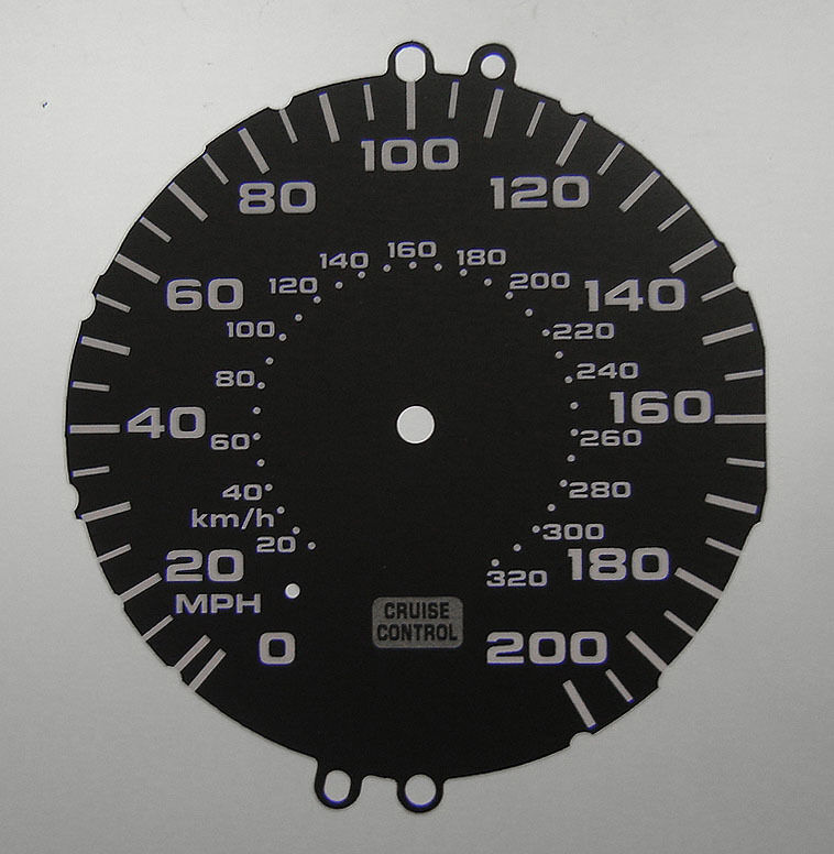 Lockwood Honda NSX with Cruise Control Light BLACK Dial Conversion Kit C184A