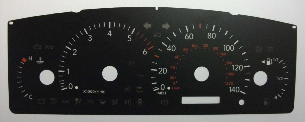 Lockwood Toyota Corolla BLACK Dial Conversion Kit C477