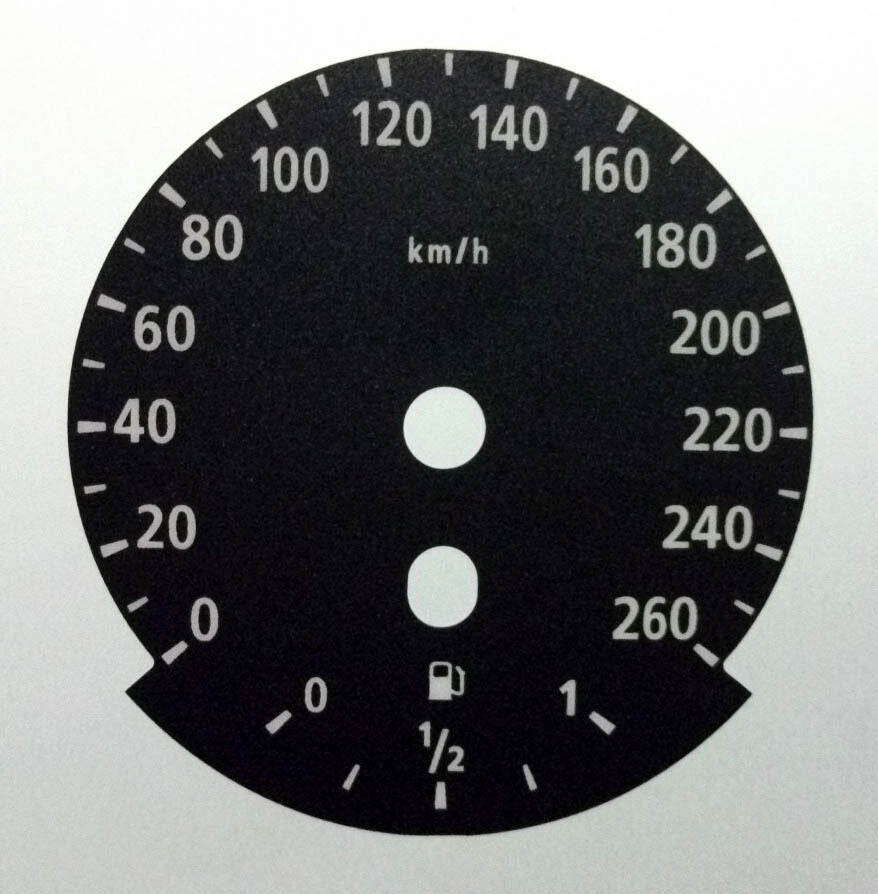 Lockwood BMW 5-Series E60 KMH BLACK Dial Conversion Kit C682