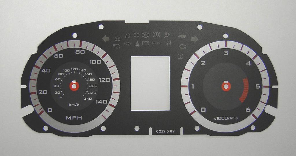 Lockwood Mitsubishi Outlander Diesel BLACK Dial Conversion Kit C252