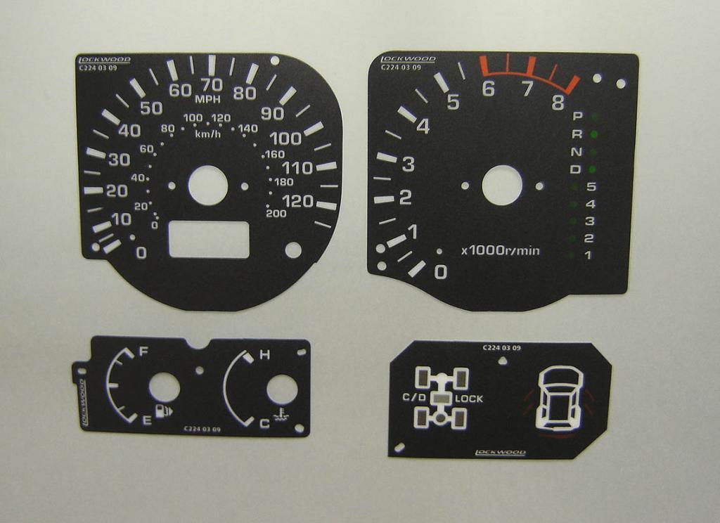 Lockwood Mitsubishi Montero, Pajero Mk3 & Shogan BLACK Dial Conversion Kit C224