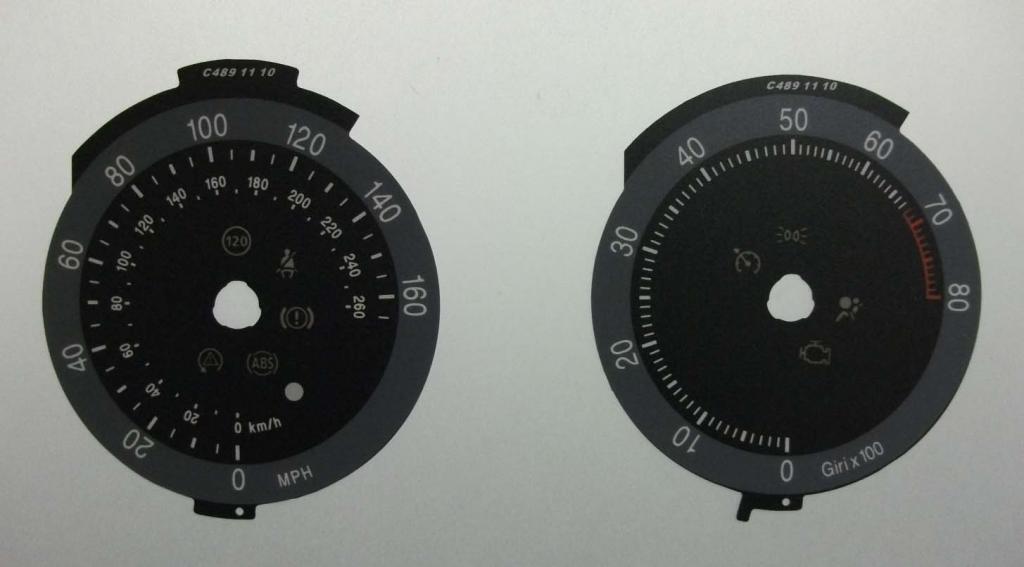Lockwood Alfa Romeo Spider BLACK Dial Conversion Kit C489