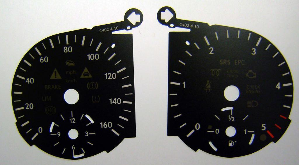 Lockwood Mercedes R-Class Diesel BLACK Dial Conversion Kit C402