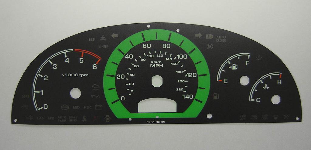 Lockwood SsangYong Rexton Automatic BLACK Dial Conversion Kit C261A