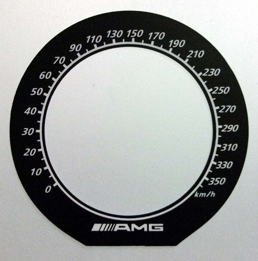 Lockwood Mercedes SL-Class SL65 AMG KMH BLACK Dial Conversion Kit C567