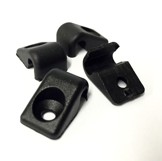 4 x TRS Map Pocket Clips - Spare Plastic Fixings for Rally Car Net Door Pockets