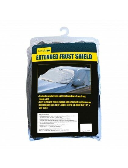 Breathable and Water Resistant Windscreen Protector Frost Shield - Extended