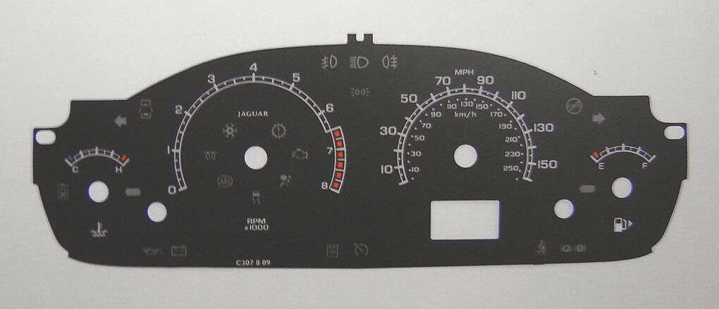 Lockwood Jaguar X-Type BLACK Dial Conversion Kit C307