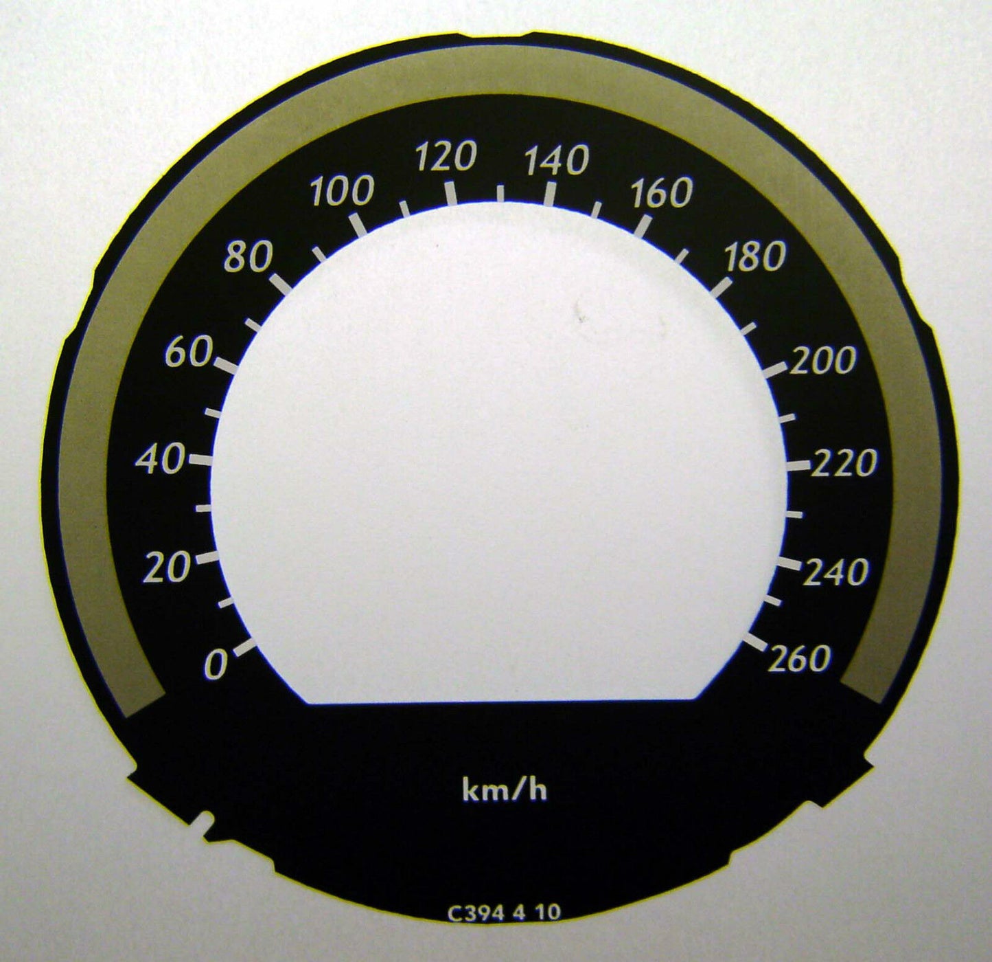 Lockwood Mercedes E-Class KMH BLACK Dial Conversion Kit C394