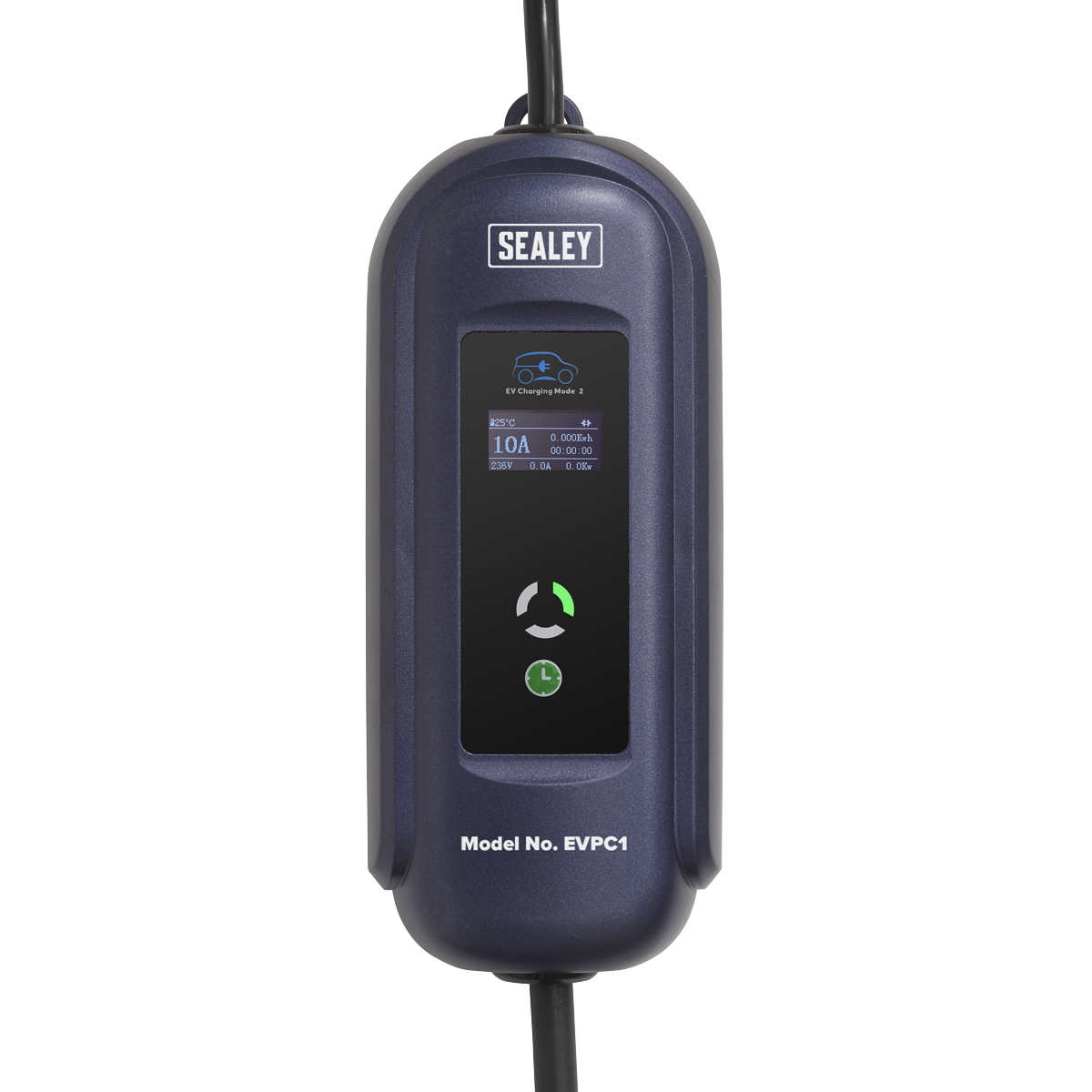 Portable EV Charger Type 1 to UK 10A 5m Cable (Genuine Sealey EVPC1)