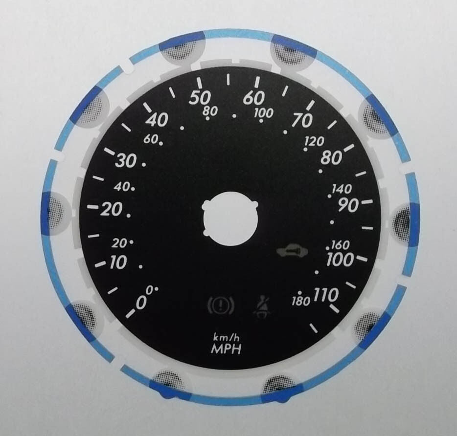 Lockwood Toyota Mark X 250G BLACK Dial Conversion Kit C734