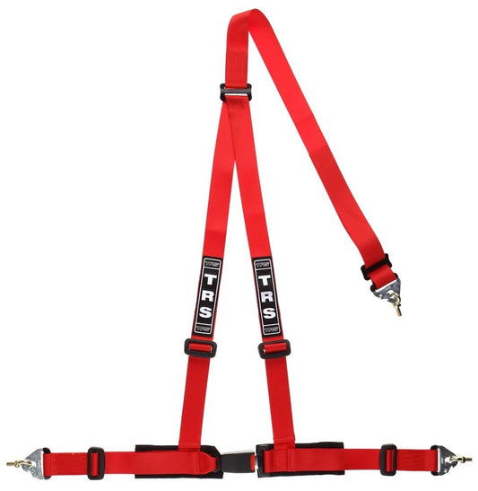 TRS Clubman 3 Point Harness RED (Snap Hook) - Road Legal ECE Approved (Saloon)