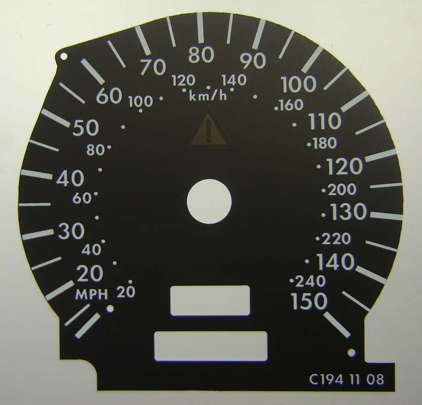 Lockwood Mercedes C / E-Class BLACK Dial Conversion Kit C194