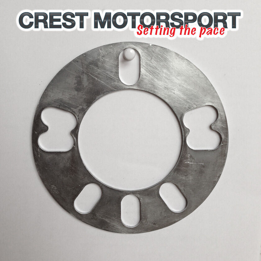 Pair (2) 5mm 4 & 5-Hole (Stud) Universal Alloy Wheel Aluminium Spacer Plate/Shim