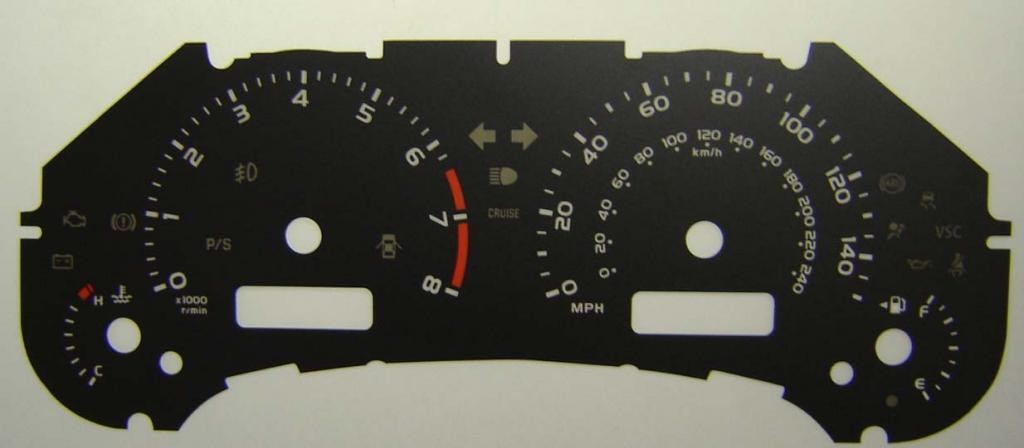 Lockwood Toyota Accent BLACK Dial Conversion Kit C328
