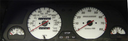 Lockwood Peugeot 306 Petrol no Oil - Starts at 0MPH SILVER (ST) Dial Kit 400EE1