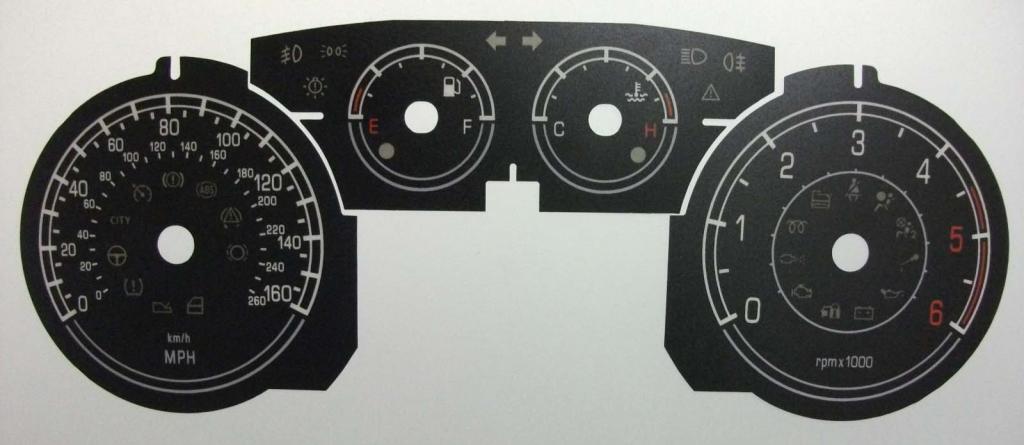 Lockwood Fiat Bravo BLACK Dial Conversion Kit C497
