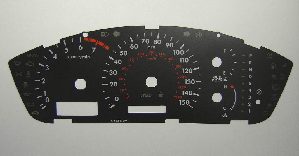 Lockwood Mitsubishi 380 BLACK Dial Conversion Kit C248