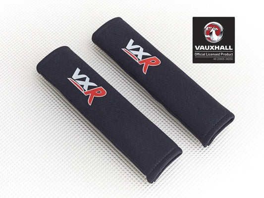 Richbrook 'Licensed' Vauxhall VXR Seat Belt Shoulder Pads / BLACK Padded Harness