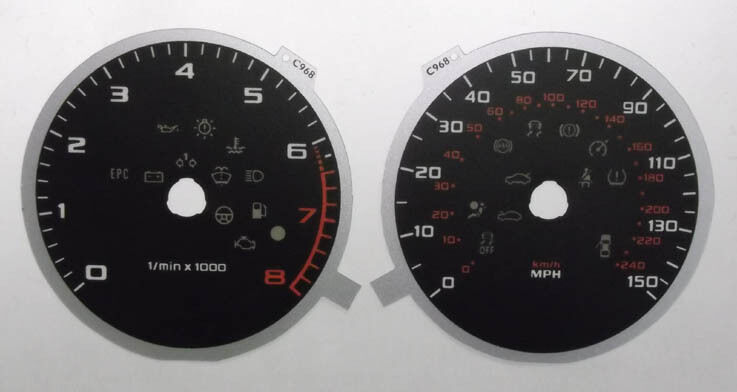 Lockwood Audi A1 Petrol BLACK Dial Conversion Kit C968
