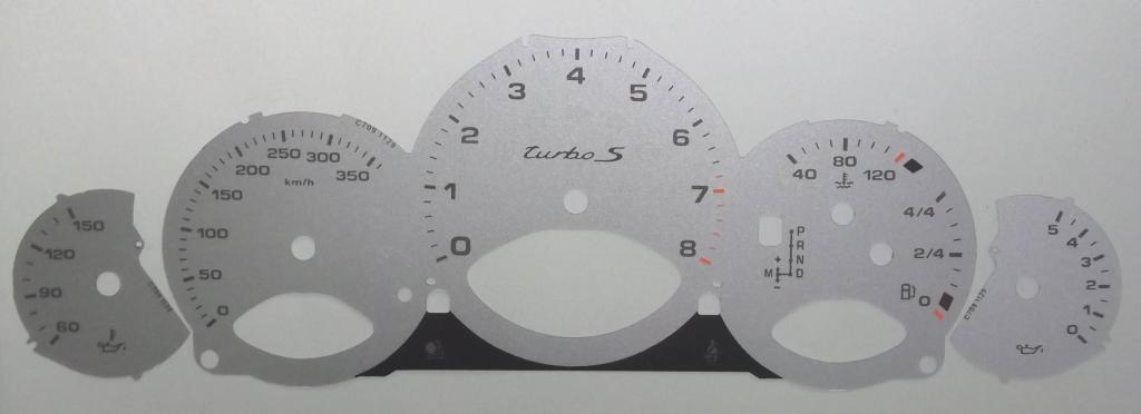 Lockwood Porsche 911 (997) Carrera Turbo S KMH SILVER Dial Conversion Kit C709