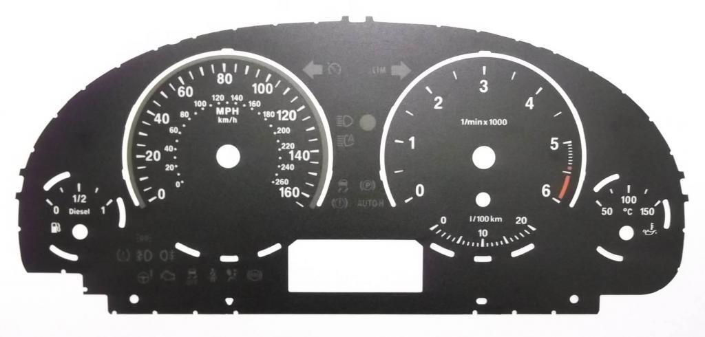 Lockwood BMW X3 Mk2 (F25) 2010- Diesel BLACK Dial Conversion Kit C730