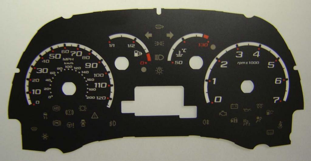 Lockwood Ford Ka Mk2 2009- BLACK Dial Conversion Kit C330