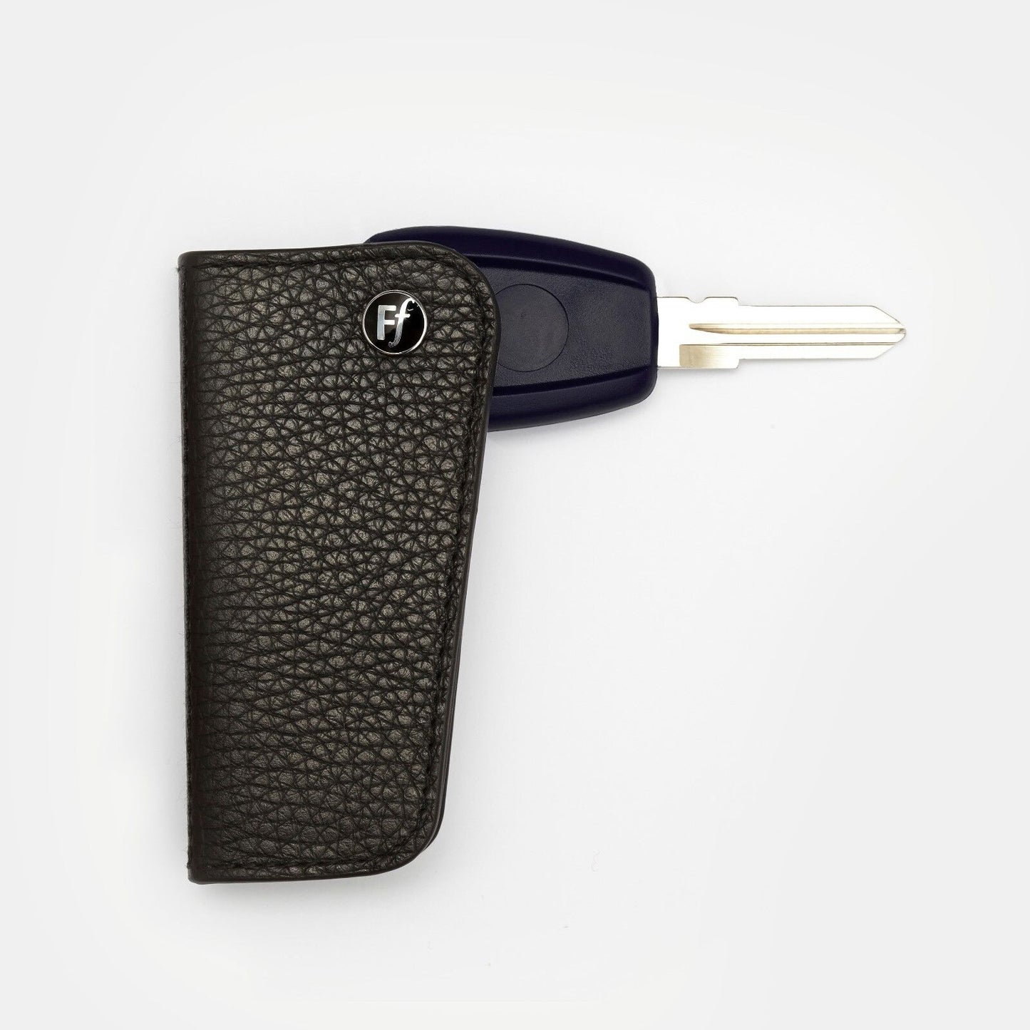 Richbrook FlipFob - Black Leather Car Key Holder - BMW/Fiat/Nissan/Toyota