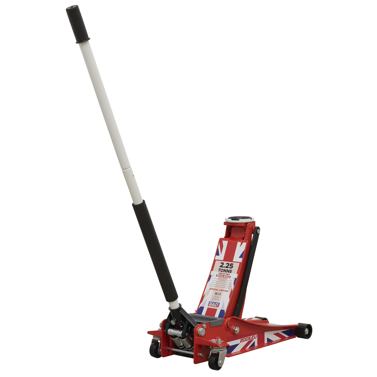 Trolley Jack 2.25tonne Low Entry Rocket Lift - Union Flag (Sealey 2001LEU)