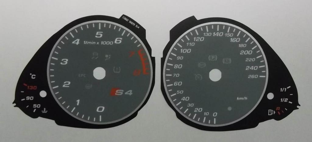 Lockwood Audi S4 KMH GREY Dial Conversion Kit C812