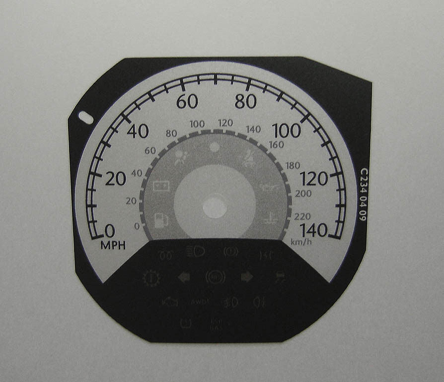 Lockwood Chrysler Sebring SILVER Dial Conversion Kit C234