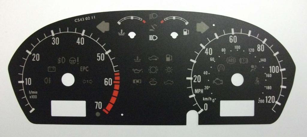 Lockwood Skoda Fabia BLACK Dial Conversion Kit C543