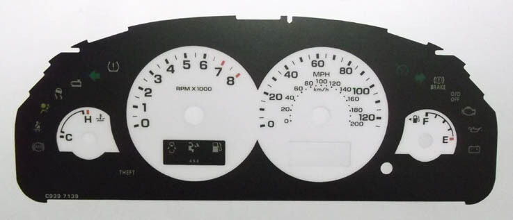Lockwood Ford Maverick BLACK & WHITE Dial Conversion Kit C939