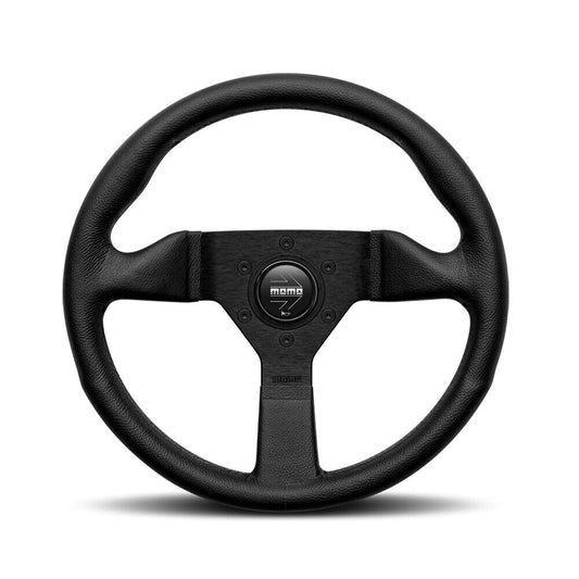 Momo Steering wheel (street) - MONTECARLO - BLACK LEATHER Ø320mm