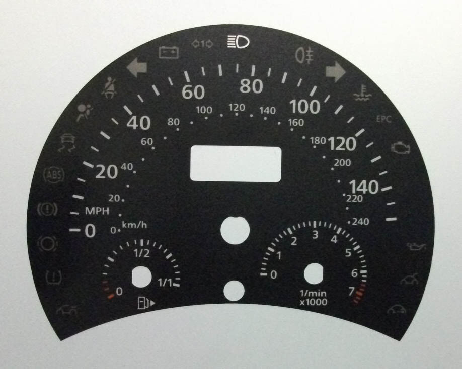 Lockwood VW Beetle 1999- BLACK Dial Conversion Kit C645