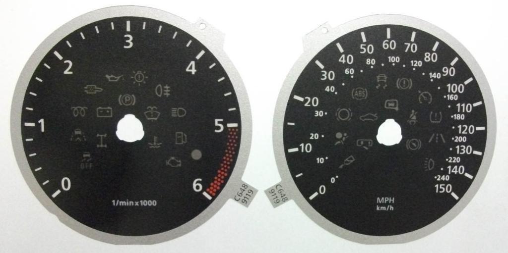 Lockwood VW Transporter BLACK Dial Conversion Kit C648