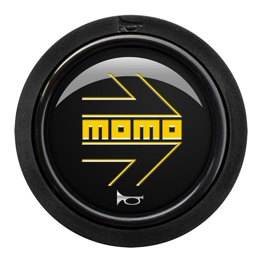 Momo Steering wheel horn button - STD 2 CONTACT - MOMO ARROW GLOSS BLACK/YELLOW
