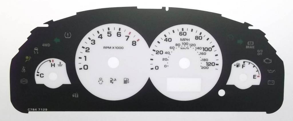 Lockwood Ford Maverick BLACK & WHITE Dial Conversion Kit C784