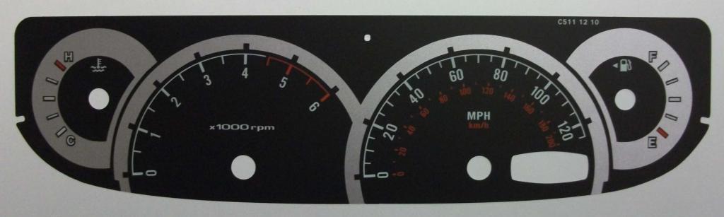 Lockwood SsangYong Rodius BLACK Dial Conversion Kit C511