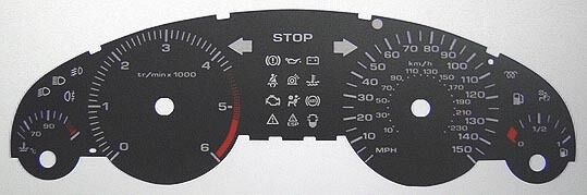 Lockwood Peugeot 407 BLACK Dial Conversion Kit C071