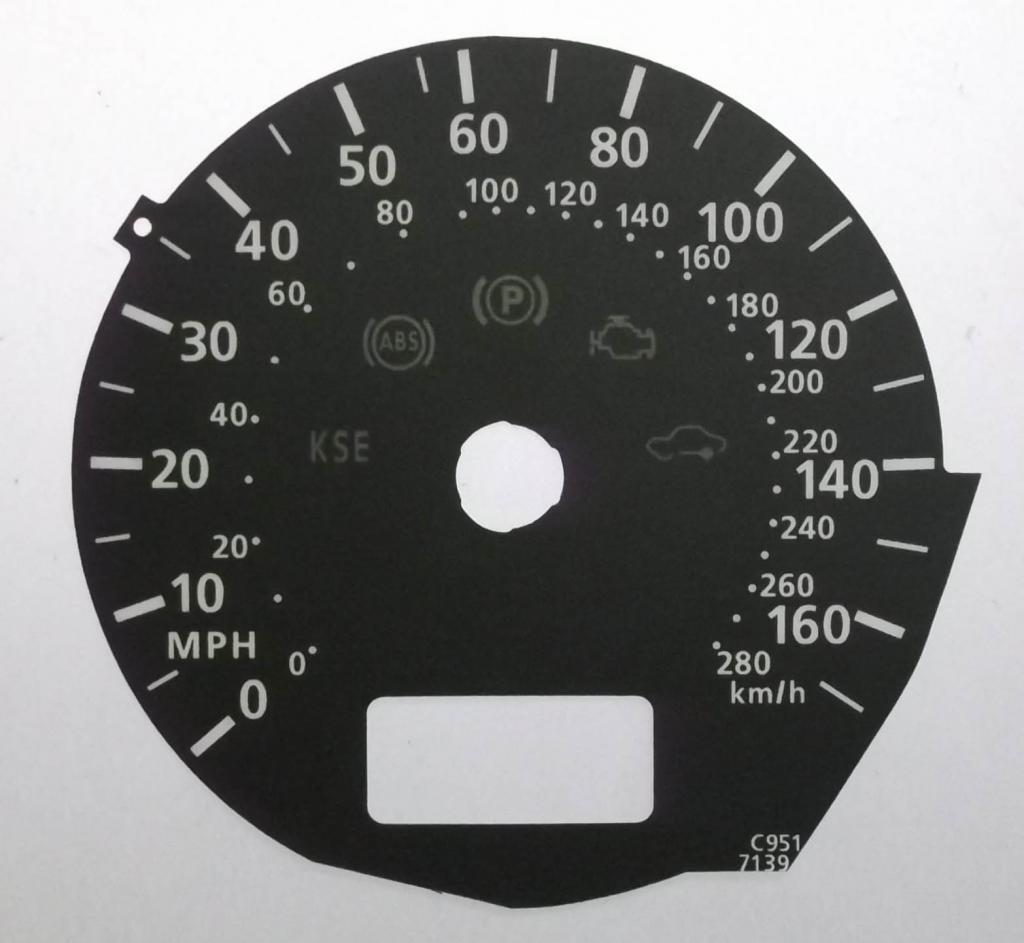 Lockwood Audi A8 BLACK Dial Conversion Kit C951