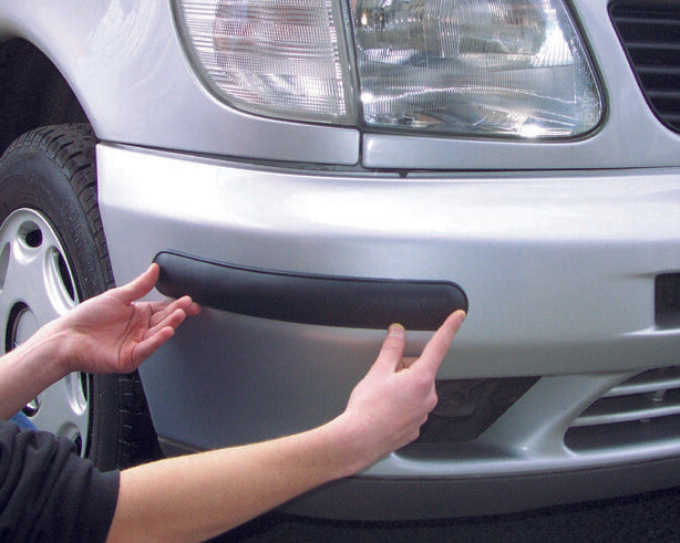 Richbrook Car Bumper/Bodywork Corner Bump/Scrape Protectors 370mm BLACK Rubber
